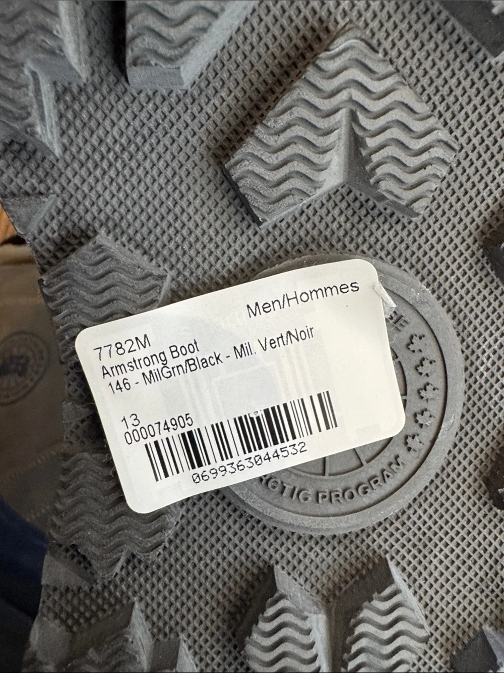 Canada Goose Armstrong Boot Military Green and Black Size 13